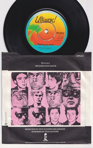 ULTRAVOX * ROckwrok * 1977 UK 45 * NEW WAVE POST PUNK * - Imagen 2 de 2