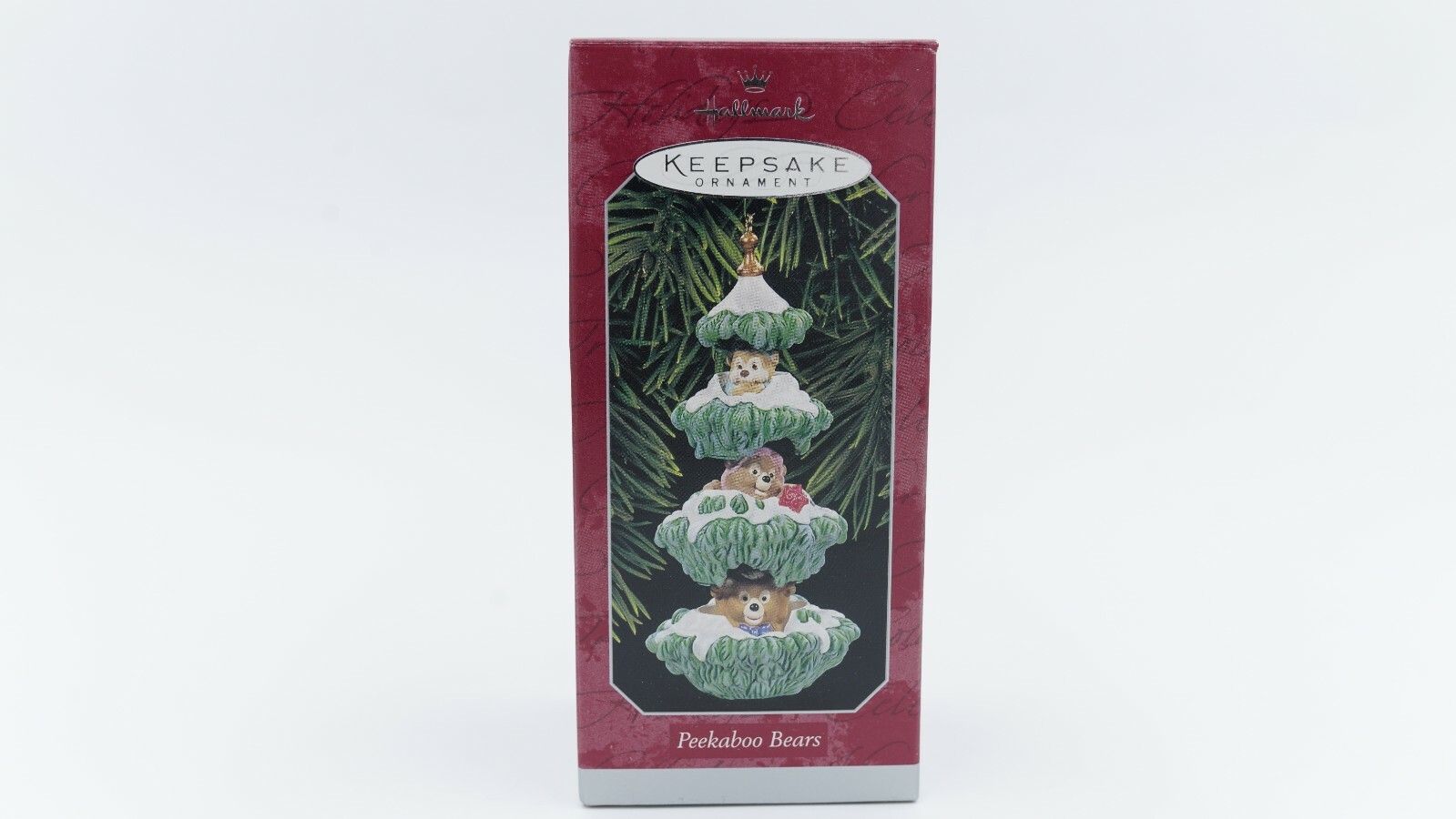 Hallmark Keepsake Ornament PEEKABOO BEARS 1998 Bears, Christmas Tree, NIB *