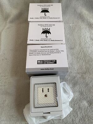Shelly Outdoor IP55 Add-On US Plug Housing Each