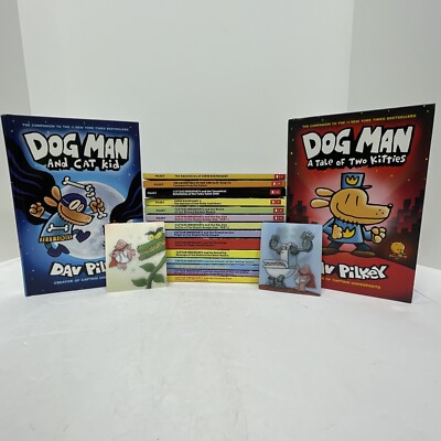 Captain Underpants Book Lot Set of 16 Scholastic Graphic Novels Classroom Boy