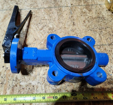 FNW Series 732V 3" Butterfly Valve Ductile Iron Viton Locking Lever Handle NeW