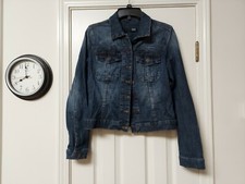 Cut From The Cloth Blue Jean Jacket Button Down Size Medium