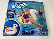 Bestway H2O Go Inflatable Unicorn Swim Ring Swimming Pool Toy - New