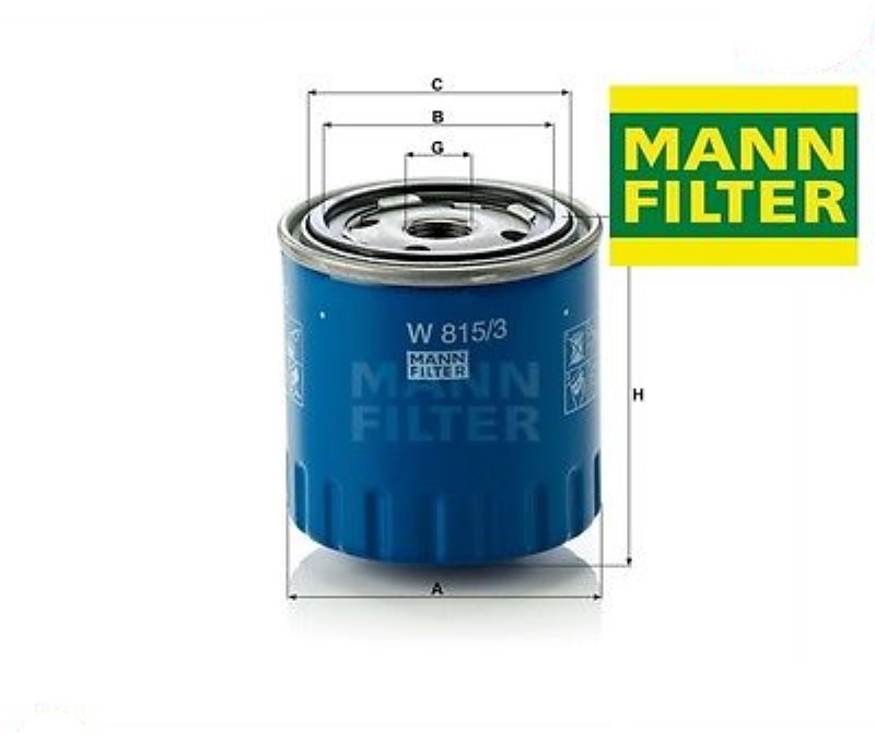 W8153 Filtro olio (MANN)