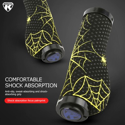Ergonomic Mountain Bike Grip Palm Resting Handlebar Rubber with Anti-slip Grainy