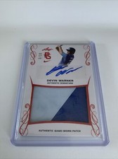 2017 Leaf Perfect Game Devin Warner Red 2 Color Patch Auto Autograph 3/10