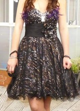 Black Lace Evening Dress Size 8