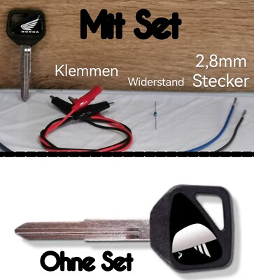 Honda Schlüssel mit Chip und Set Transponder (Wegfahrsperre HISS H.I.S.S.) Key