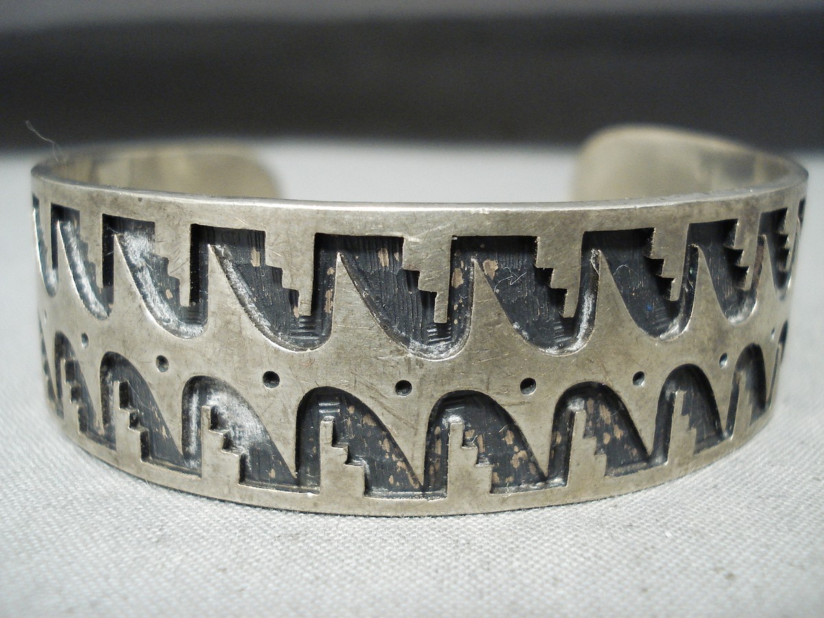 IMPORTANT VINTAGE ROB HONYAKTEWA STERLING SILVER HOPI BRACELET | eBay