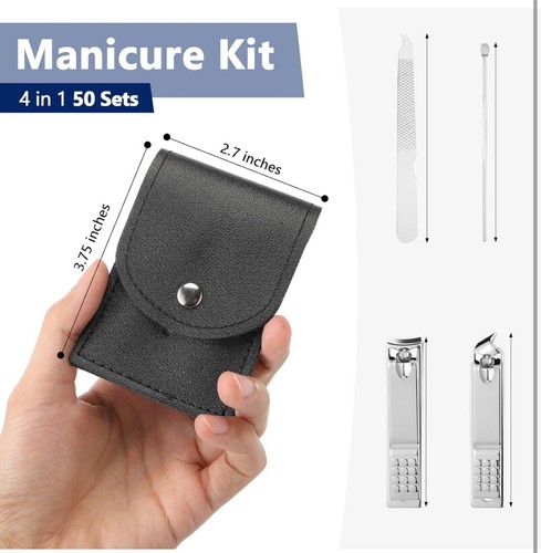 50 Set Travel Manicure Kit Nail Clippers Pedicure Professional Nail Care Tools S - Picture 2 of 7