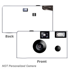 5 Pack White Single Use Disposable Cameras, birthday party, baby shower F56001