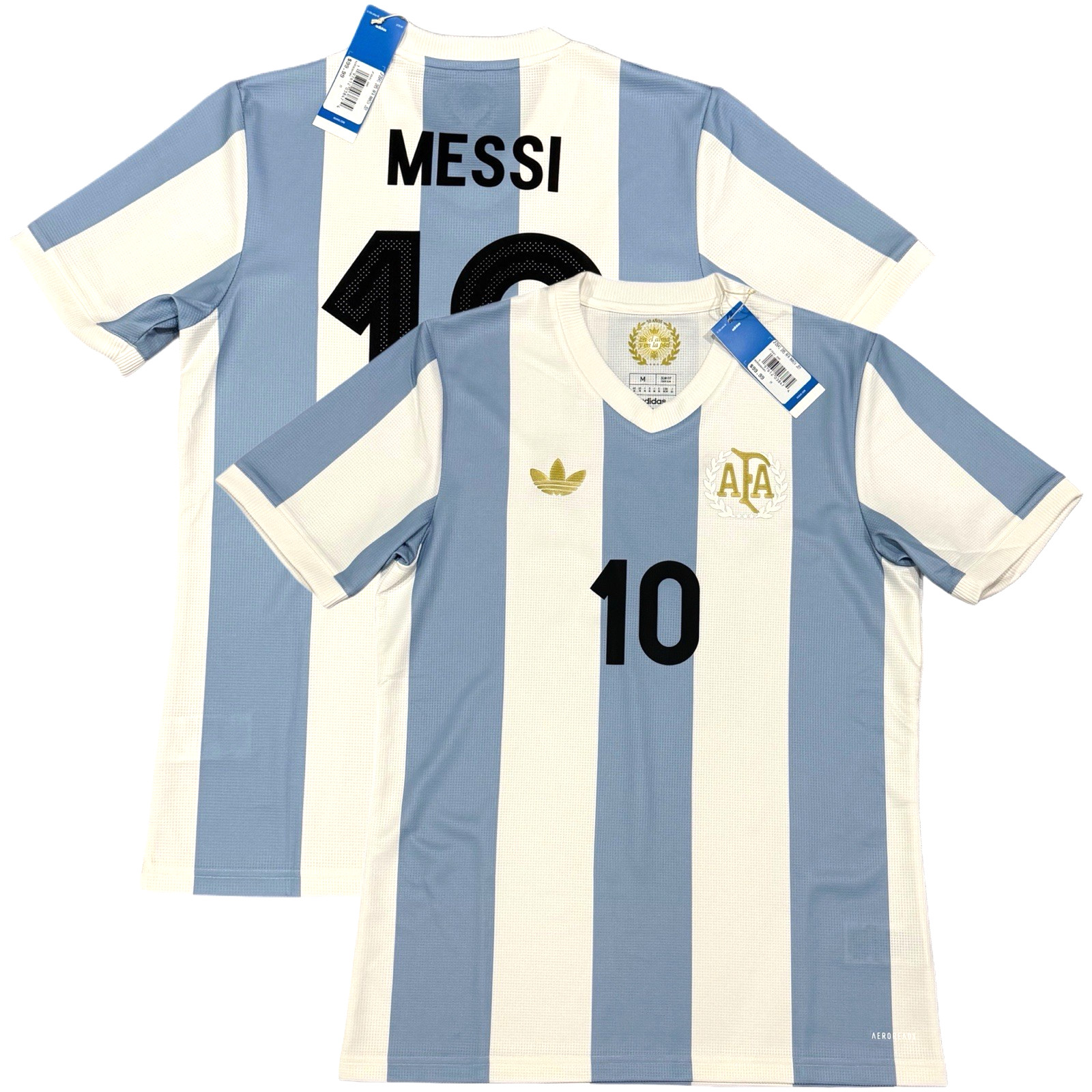 2025 Argentina Home Jersey #10 Messi Medium adidas 50th Anniversary kit