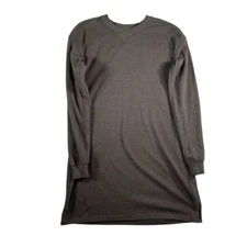 The Normal Brand Gray Long Sleeve Puremeso Weekender Sweatshirt Dress Size M
