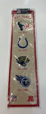 AFC South Division NFL Football Winning Streak Embroidered Heritage Banner