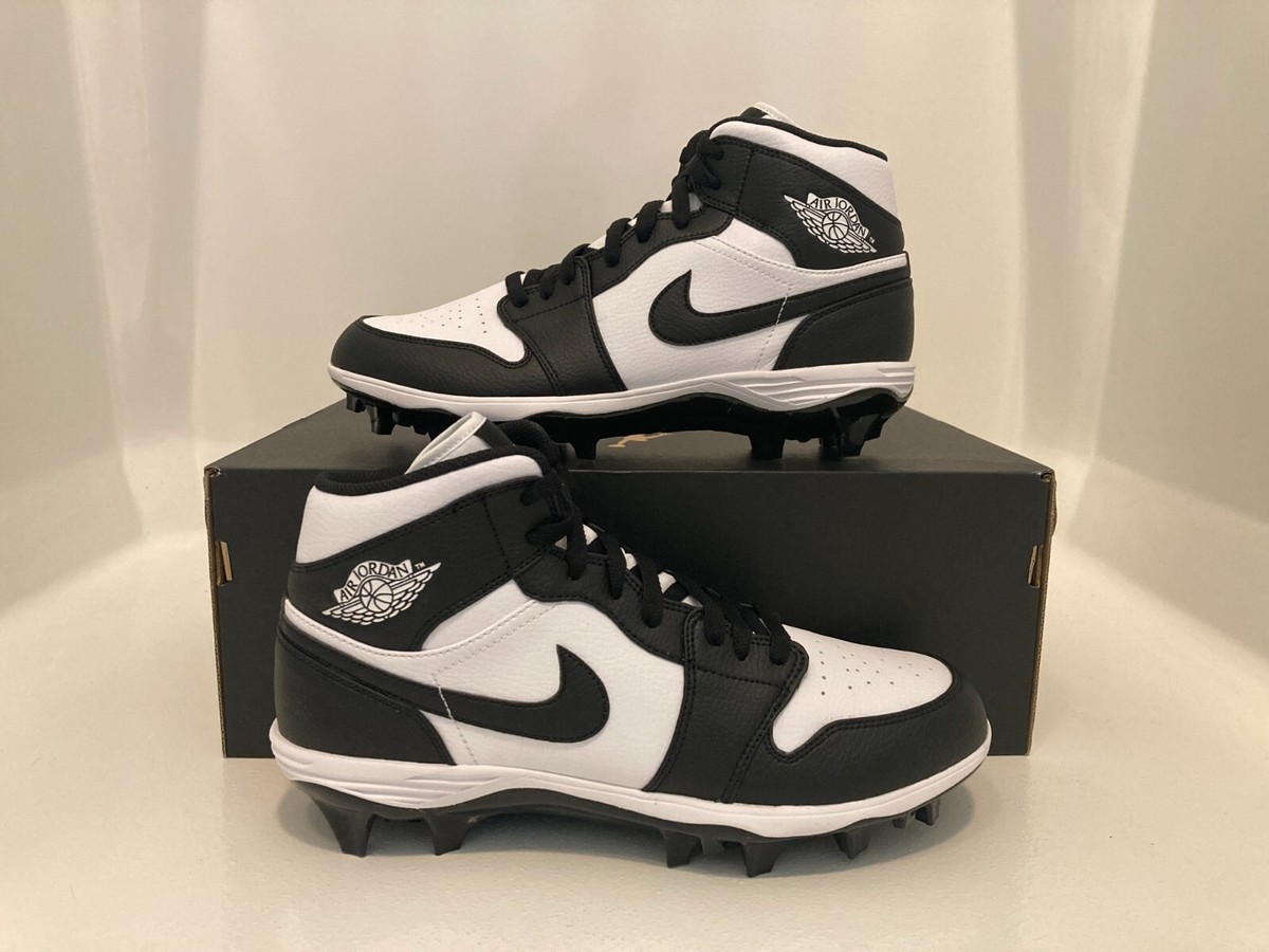 Size 15 - Jordan 1 TD Cleat 2023 Mid Black White for sale online