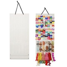 Hair Bow Holder Organizer for Girls, Baby Hair Accessory Storage Ivory white