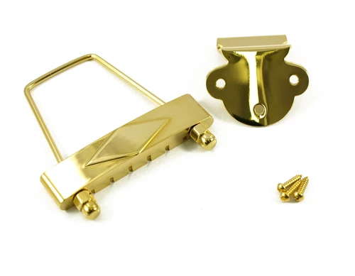 ARCHTOP TAILPIECE GOLD SHORT JAZZ SEMIACOUSTIC for GIBSON® SHORT VERSION ES 335
