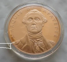 Marquis De Lafayette Joins The American Revolution Bronze Medal