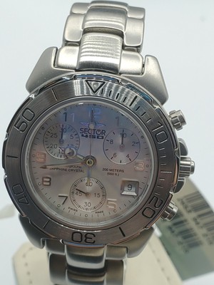 Montre Chrono Secteur SNL 450 Mouvement Suisse - Cadran Argent, Fabriquée En Suisse
