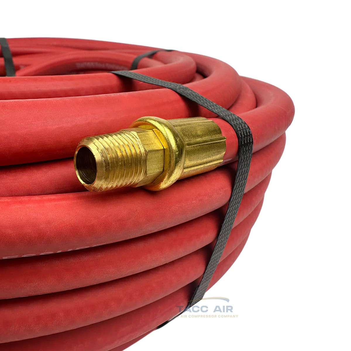 Goodyear 100' x 3/8" Rubber Air Hose 250 PSI USA Made 1/4" NPT Compressor Hose