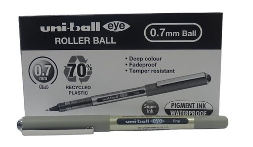 Uni-Ball Eye Fine UB-157 Boite de 12 Stylos Encre Pigmentée Rouge