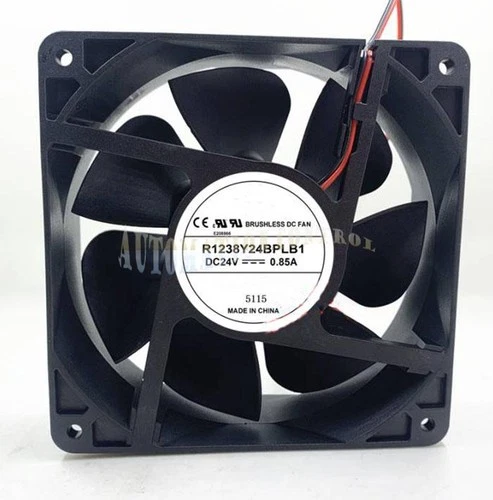 For PELKO Motors R1238Y24BPLB1 DC 24V 0.85A 120*38mm Inverter Cooling fan 2-wire