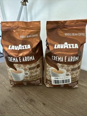 2 x Lavazza Crema e Aroma Whole Bean Coffee, Medium Roast, 2.2 lb  each