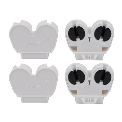 4pcs AC 500V 2A G5-F288W T5 Double Light Socket G5 Base Fluorescent Lamp Holder