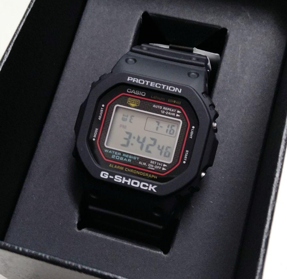 Casio G-SHOCK DW-5000R-1AJF Reprint Edition Screw Back From Japan