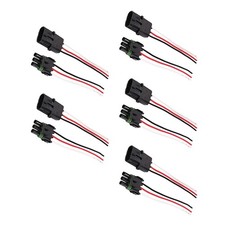 5Pair Female +Male Assembled Connector Adapter Plug Components For 16-14AWG