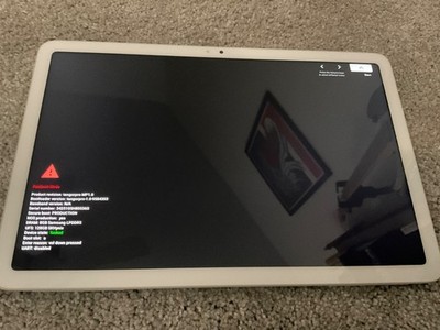 Google Pixel Tablet GTU8P 128GB Porcelain 11'' AS-IS Parts - Ghost Touch + FRP 