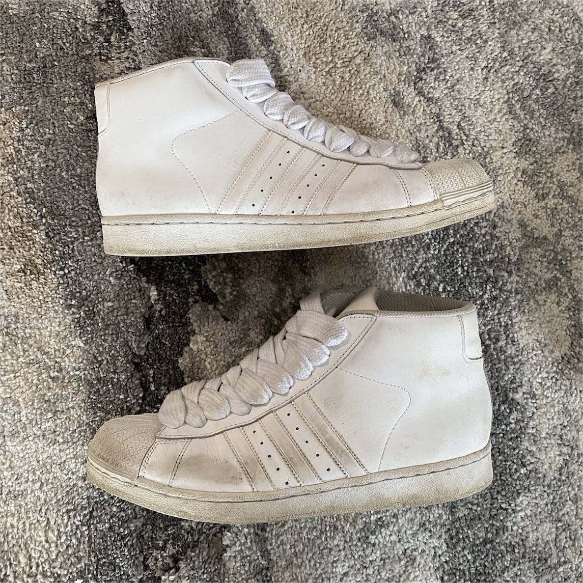 adidas Superstar Shell toe Pro model High Top Whi… - image 1