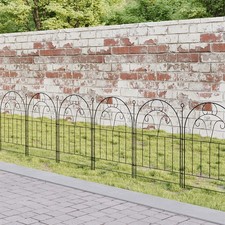 10/20 PCS Garden Metal Fence Flower Bed Animal Barrier Border Edge Rustproof UK