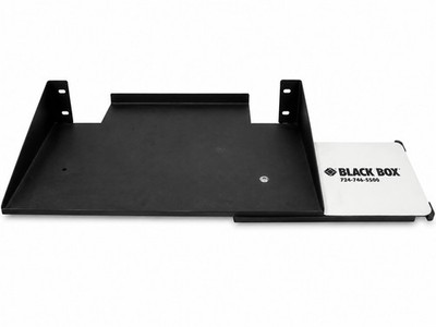 Used Black Box 19  Rack Mount Keyboard Shelf w/ Mouse Tray Server Network Rack