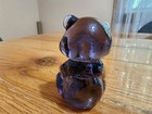 Fenton Art Glass Amethyst Purple Sitting Bear Figurine 2.5" — photo 3