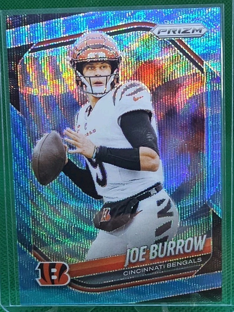 2025 Panini Prizm JOE BURROW #62 Blue Wave Prizm #'d /230 BENGALS