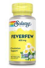 Worldwide 2 X Solaray Organically Grown Feverfew -- 100 Vegetarian Capsules