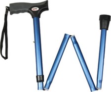 Carex Soft Grip Folding Cane - Foldable Walking Cane For Women and Men - Adjusta