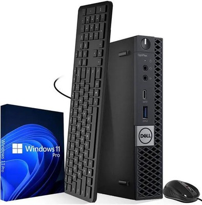 Dell OptiPlex 7070 Desktop Tiny PC i7-9700T 16GB RAM 512GB SSD & W11 Pro Renewed