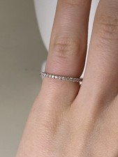 Solid 10K Rose Gold Band Ring & Approx .20 Ct...