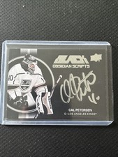 2021-22 Upper Deck Black Cal Petersen Obsidian Scripts Auto #OS-CP Autograph
