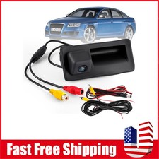 Backup Parking Camera for Audi A4 A6 Trunk Handle HD Rear View Waterproof Wired