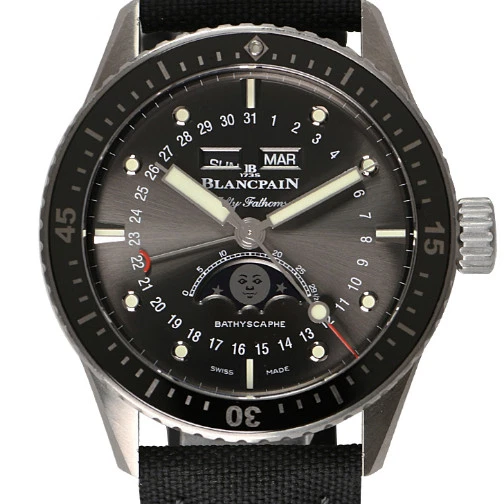 Blancpain — BLANCPAIN  -  Fifty Fathoms Bathyscaphe Complete Calendar Moonphase