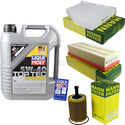 INSPEKTIONSKIT FILTER LIQUI MOLY ÖL 5L 5W-40 für VW Passat Variant 3C5 2.0 TDI