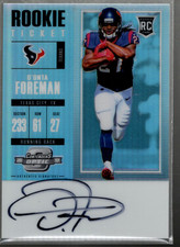 B3915- 2017 Panini Contenders Optic #118 D'Onta Foreman RC Auto - (ROOKIE CARD)