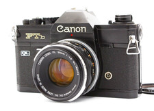   VeryGood  Canon FTb QL 35mm SLR Film Camera Black Canon FL 50mm F1.8 Lens Japan