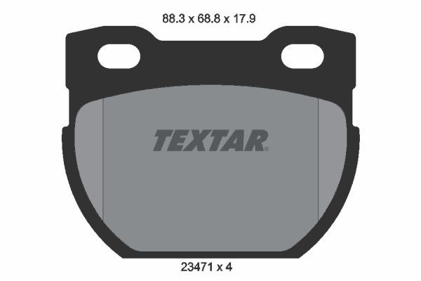 Rear Brake Pad Set Fits Land Rover Textar 2347103 1 Year Warranty