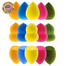 15-Pack Soft Makeup Sponges, Multi-Shape for Foundation