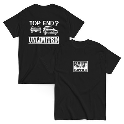 TOP END UNLIMITED TWO SIDED T SHIRT by RACE CITY RETRO