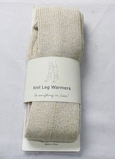 Free People Women's Ribbed Prima Shine Leg Warmers DH3 Ivory One Size NWT